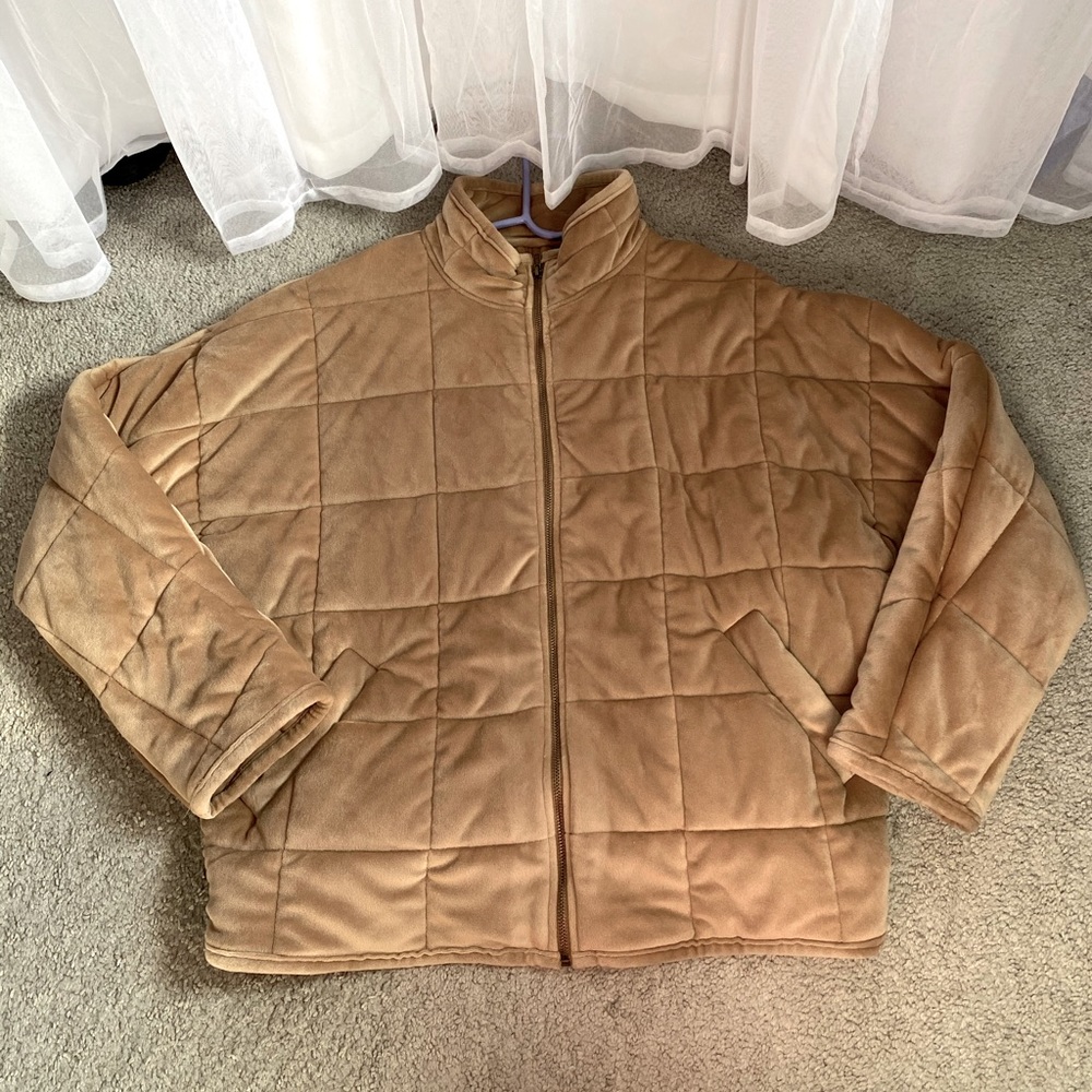 Taupe Puffer Jacket